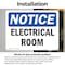 Signmission Electrical Room, 14 in W x Rectangle, Vinyl Decal OS-2PACK-NS-D-1014-L-15568 - alternate 2